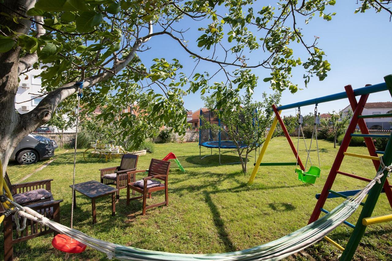 Modern Stone House With Flowers & Playground Medulin Exterior photo